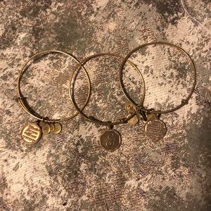 Set of 3 Alex and Ani Bracelets
